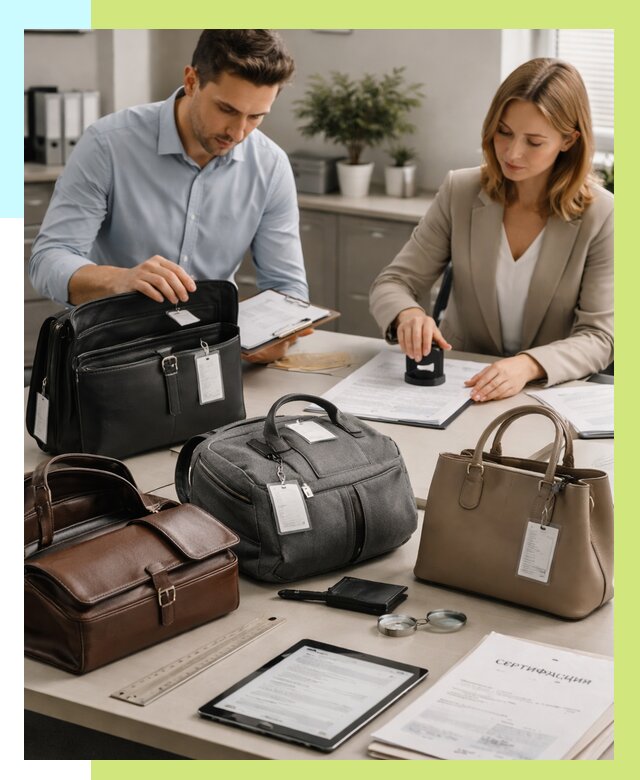 Сертификация сумок в Новокубанске от 7799 руб. | Алешин-Нкб