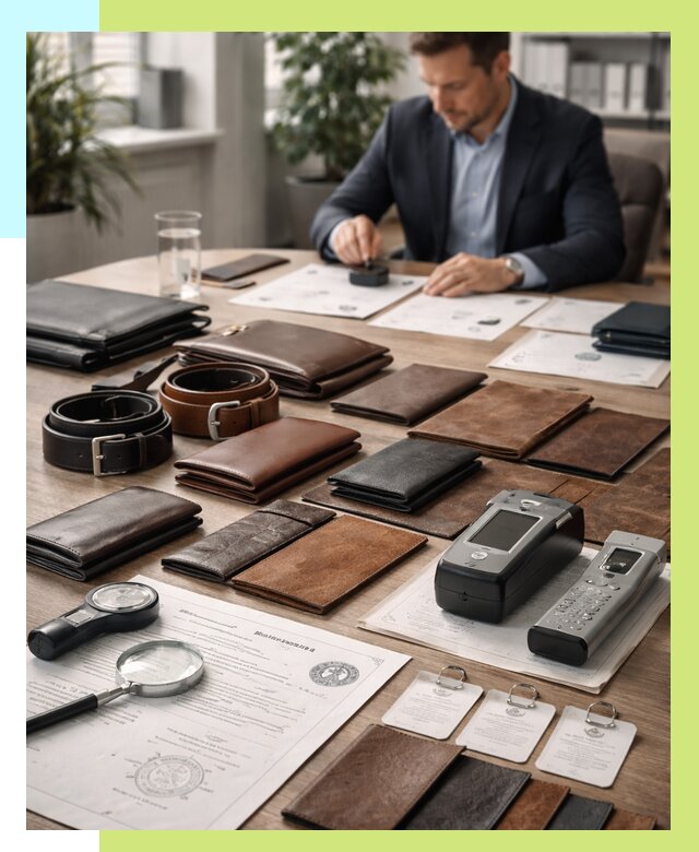 Сертификация кожаных изделий в Новокубанске от 12478 р. | Алешин-Нкб