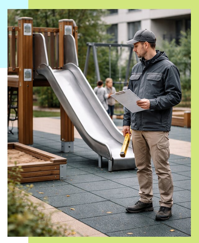 Сертификация детских площадок в Новокубанске от 25995 р. | Алешин-Нкб