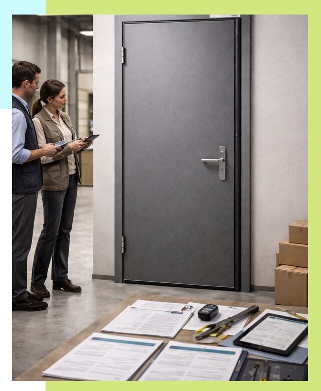 Сертификация противопожарных дверей в Новокубанске от 9358 р. | Алешин-Нкб