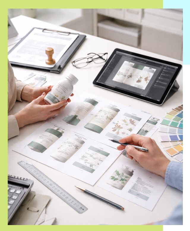 Профессиональная разработка дизайна и текста этикетки продукции в Новокубанске