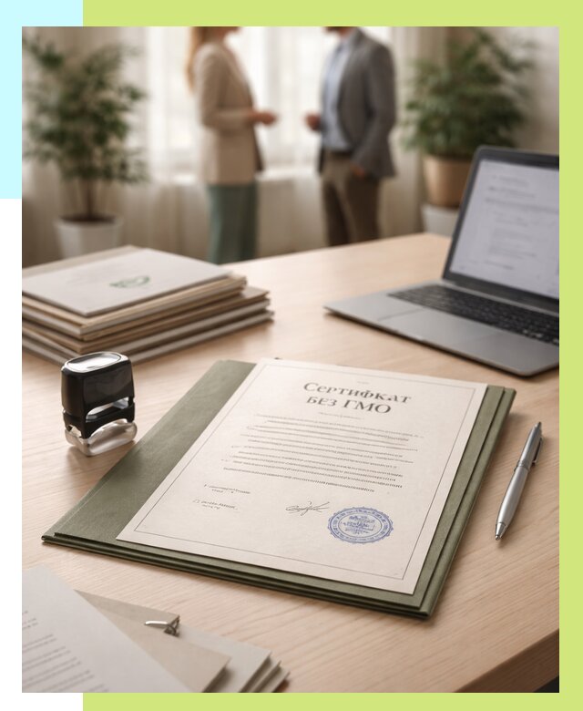 Сертификат без ГМО в Новокубанске от 7799 р. оформить срочно Алешин-Нкб